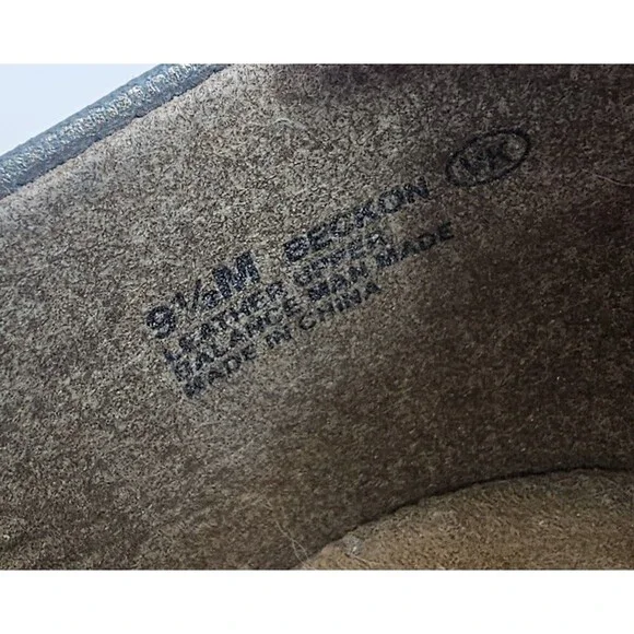 Aerosoles Beckon Metallic Blue & Gold Bow Leather Flats Women US 9.5M Cap Toe - Picture 12 of 16